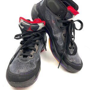Nike Air Jordan XXXvII 37 Raptors Black Red Grey Basketball DD7421-065 Size 5Y